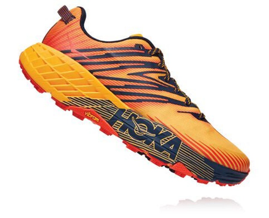 Zapatillas Trail Hoka One One Hombre - Speedgoat 4 - Naranjas - XWC537601